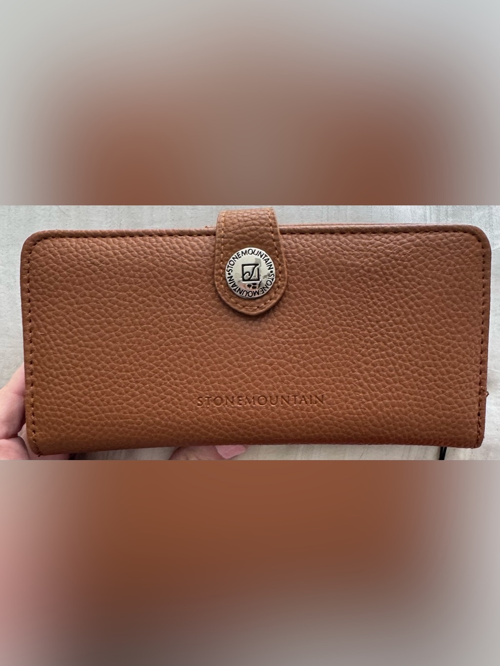 Stone Mountain Tan/ Brown Pebbled Leather Wallet